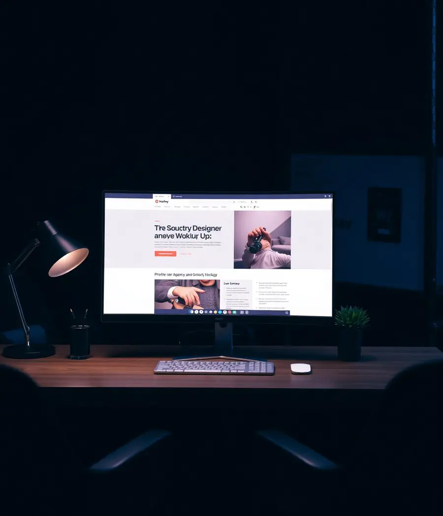 Nelson Web Solutions workspace where custom business website concepts are designed